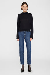 ANINE BING Monique Long Sleeve Sweater - Black