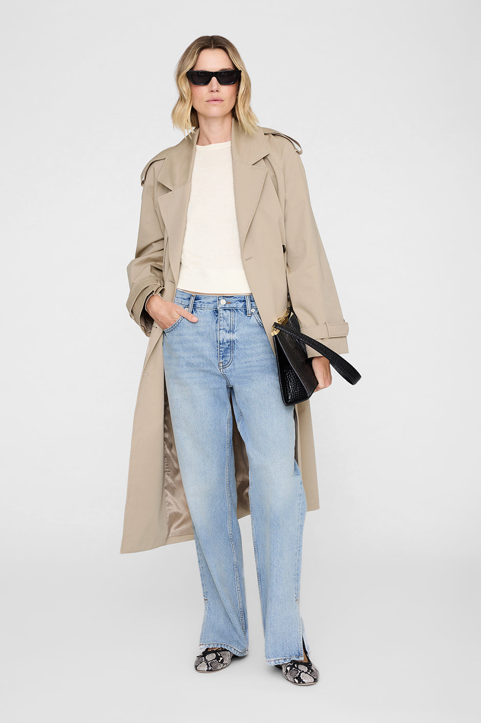 Moni Crop Sweater - Ivory View 2