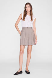 ANINE BING Moni Crop Tank - White - on model front