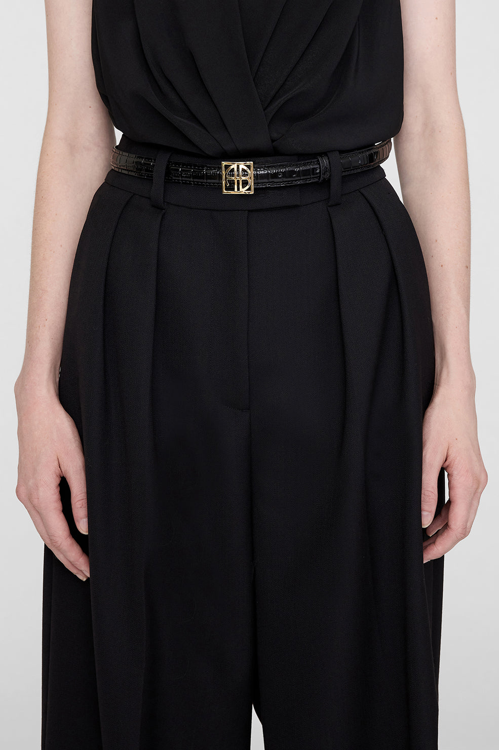 Monogram Belt - Black View 5