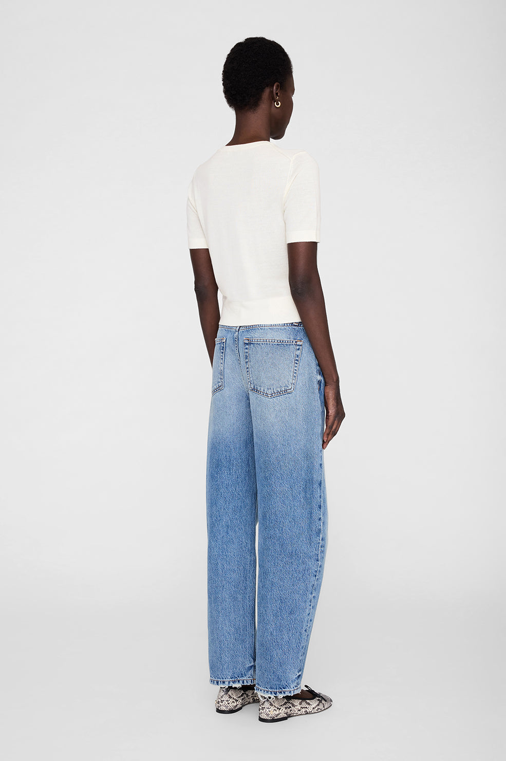 Mora Crop Sweater - Ivory View 5