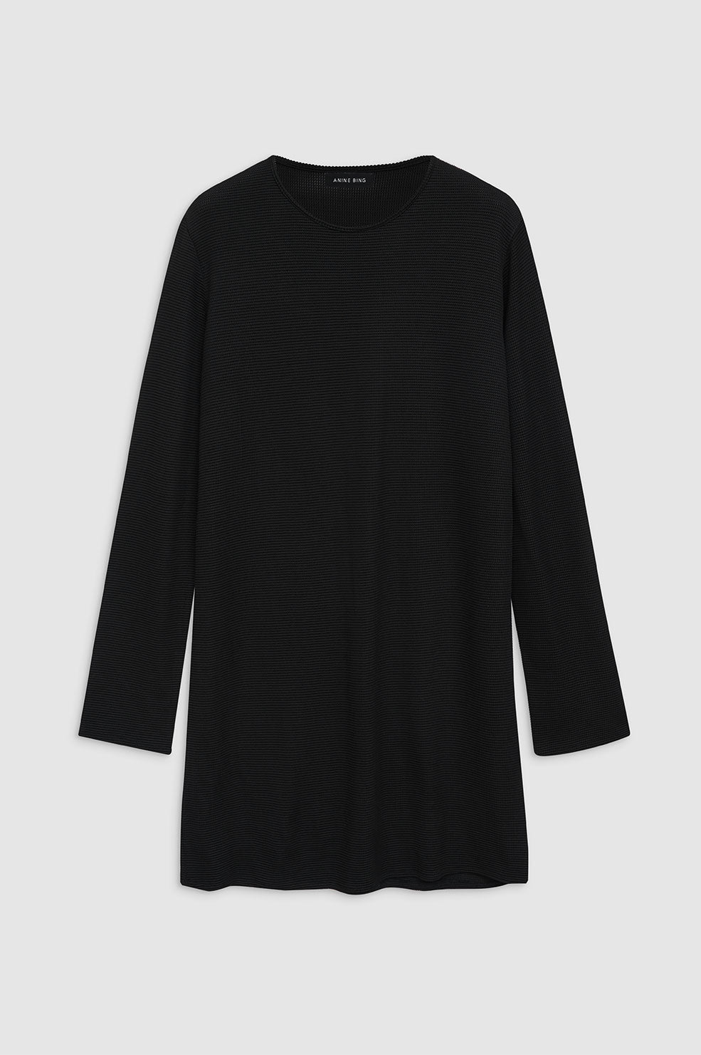 ANINE BING Moss Dress - Black Waffle