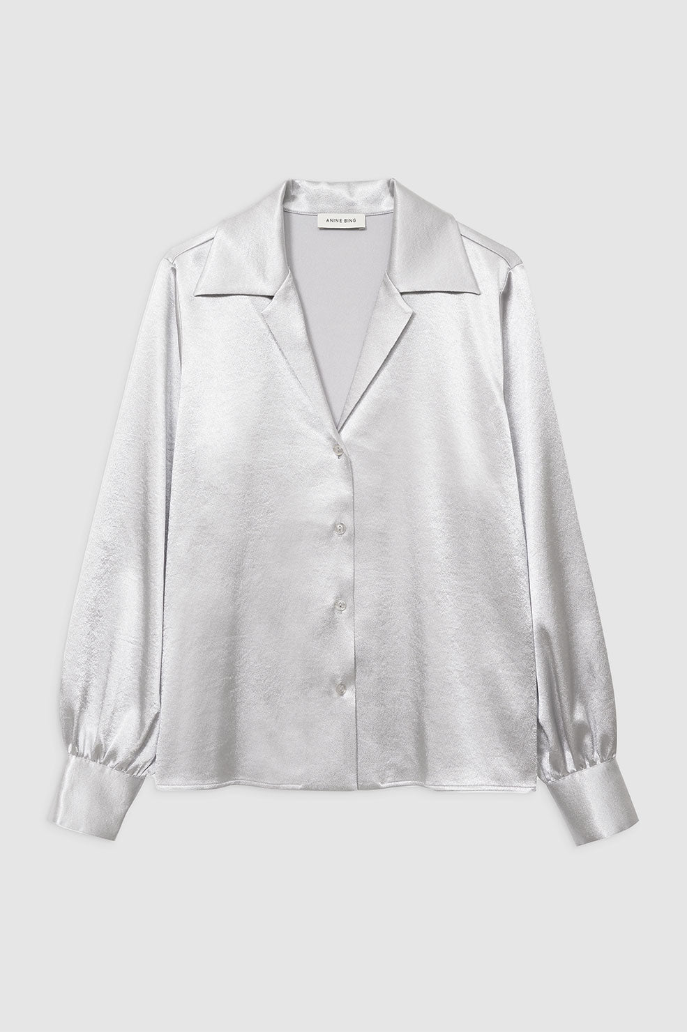 ANINE BING Mylah Shirt - Silver