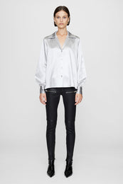 ANINE BING Mylah Shirt - Silver