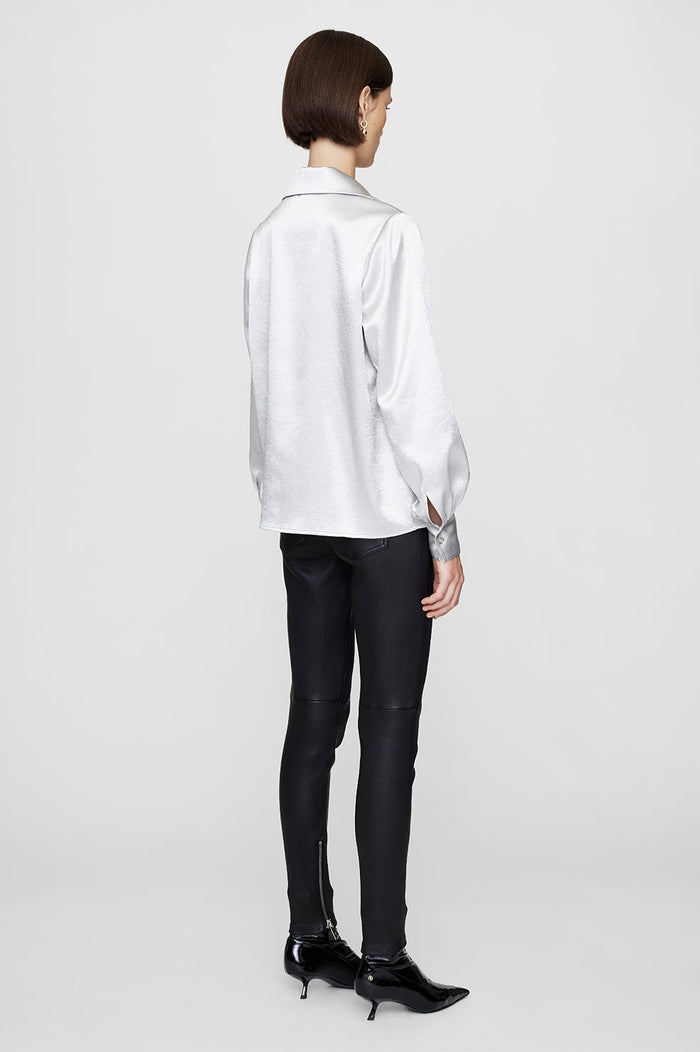 ANINE BING Mylah Shirt - Silver