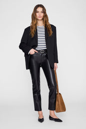 ANINE BING Newton Tee Anine Bing - Navy Stripe - on model front second image