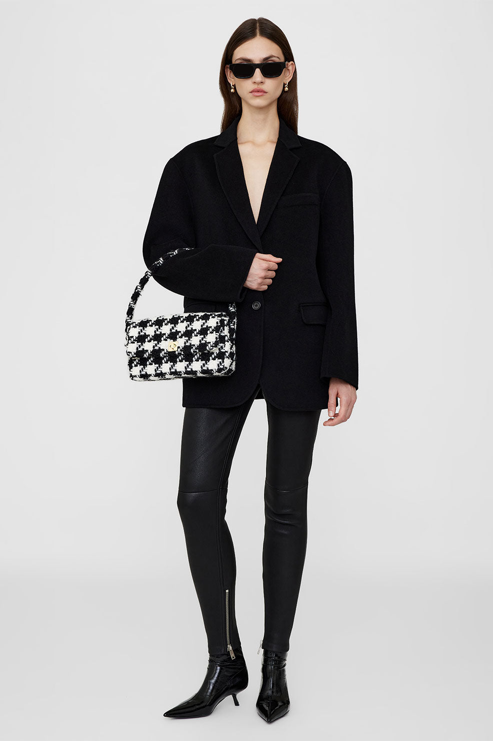 Anine Bing Nico Bag Cream and Black – WearForever