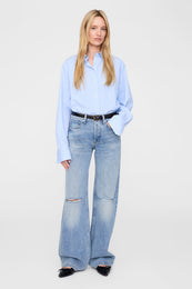 ANINE BING Nicola Belt - Black Patent