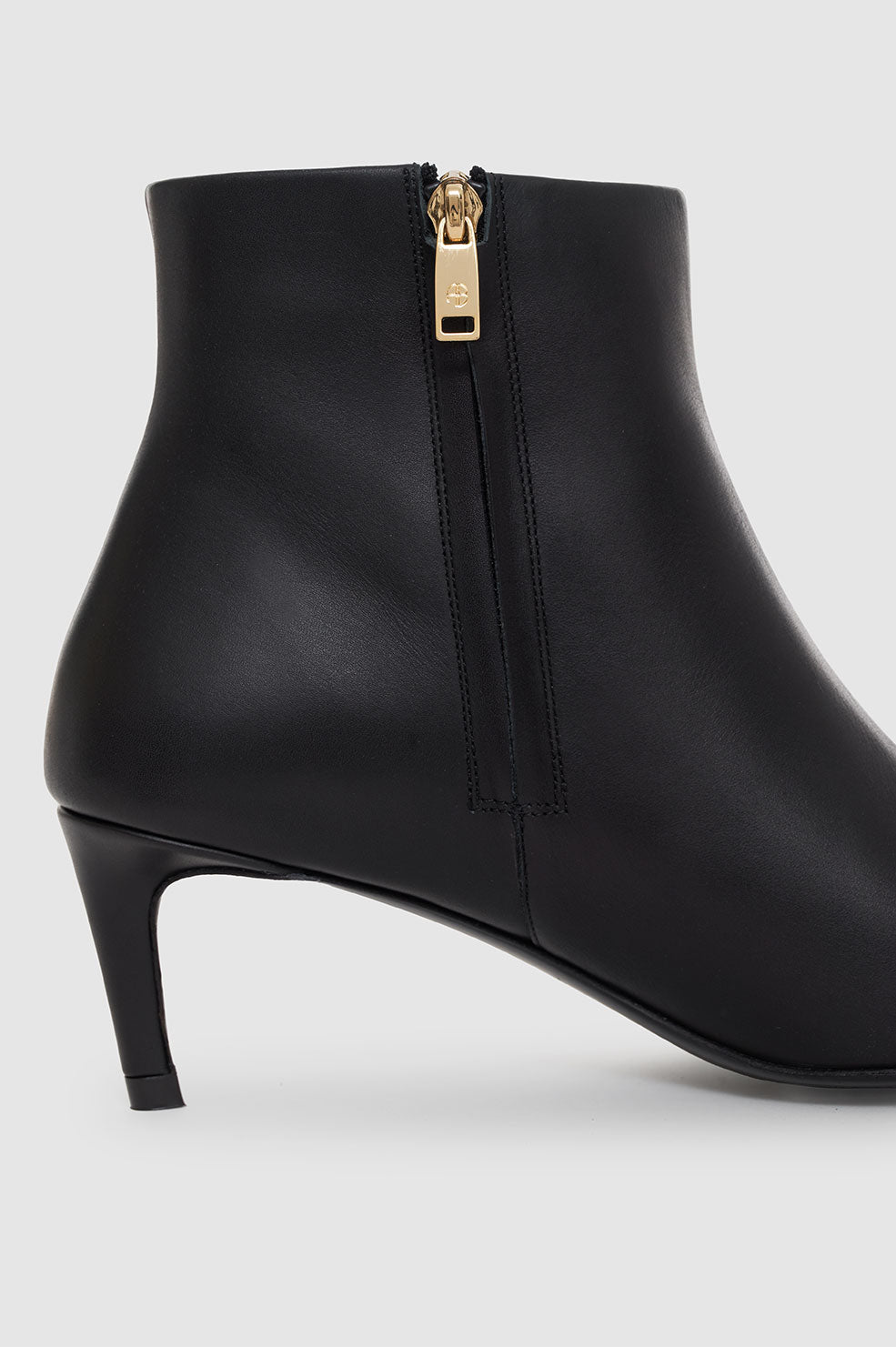 Nina Boots With Metal Toe Cap - Black View 5