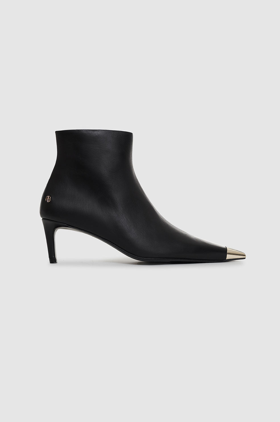 Nina Boots With Metal Toe Cap - Black View 1