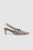 ANINE BING Nina Heels With Metal Toe Cap - Apricot Tweed - Side Single View