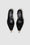 ANINE BING Nina Heels With Metal Toe Cap - Black And White Tweed