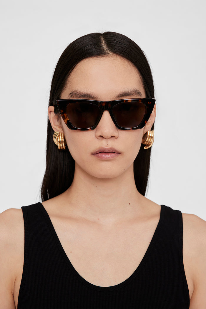 ANINE BING Paris Sunglasses - Dark Tortoise