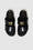 ANINE BING Parker Slides Monogram - High-Shine Black