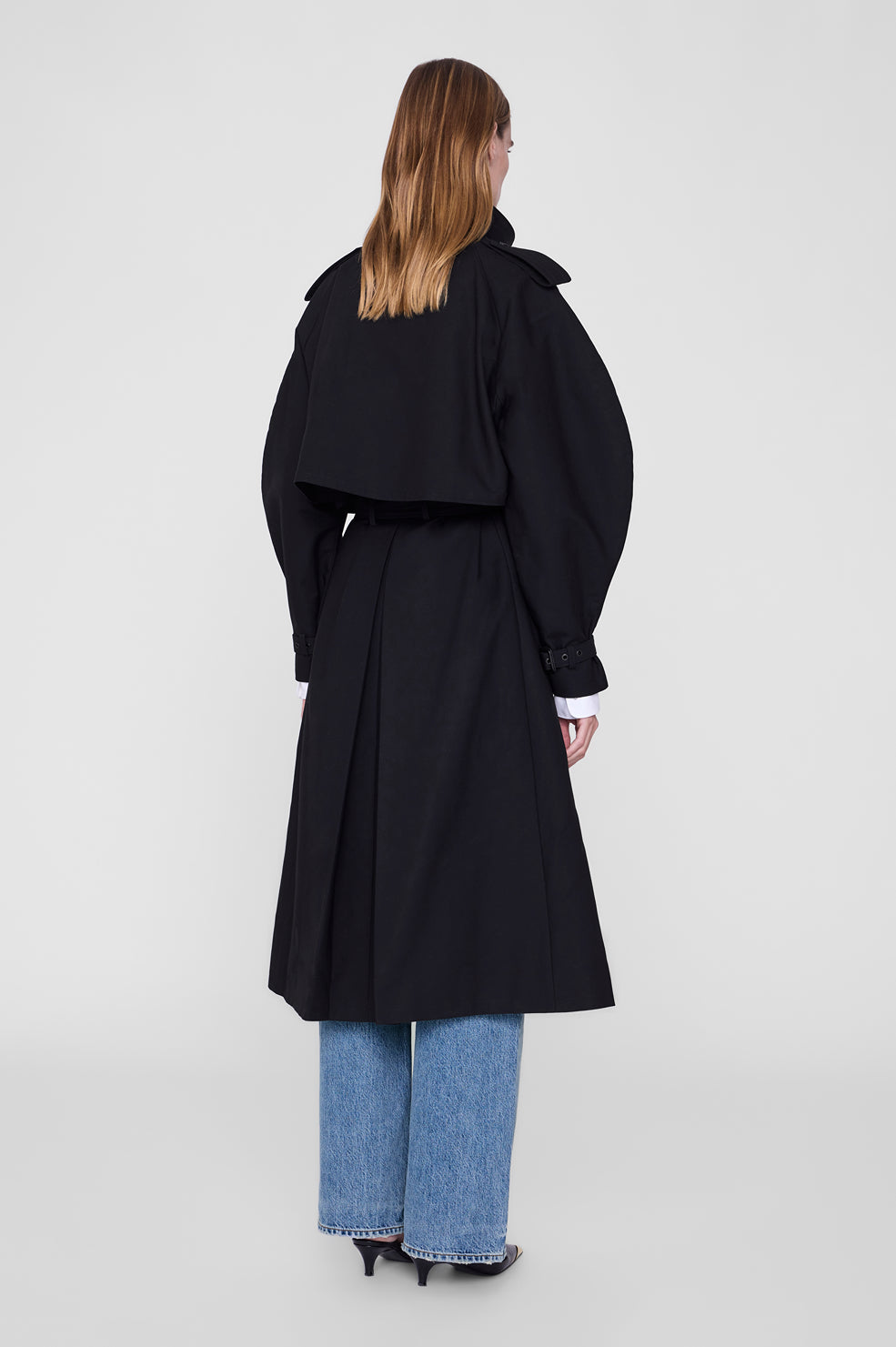 Pascale Maxi Trench - Black View 5