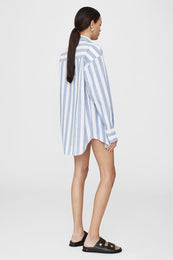 Plaza Shirt - White And Blue Stripe