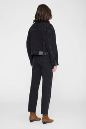 ANINE BING Quincy Jacket - Vintage Black - on model back view