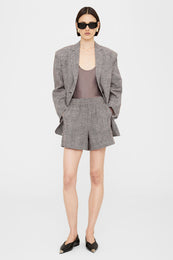 ANINE BING Quinn Blazer - Brown Plaid