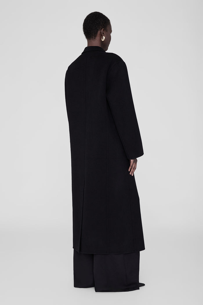 ANINE BING Quinn Coat - Black Cashmere Blend