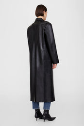 ANINE BING Quinn Coat - Black Recycled Leather