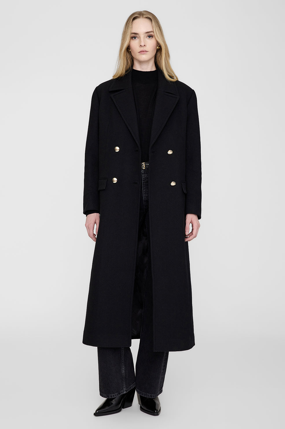 ANINE BING Raleigh Coat - Black