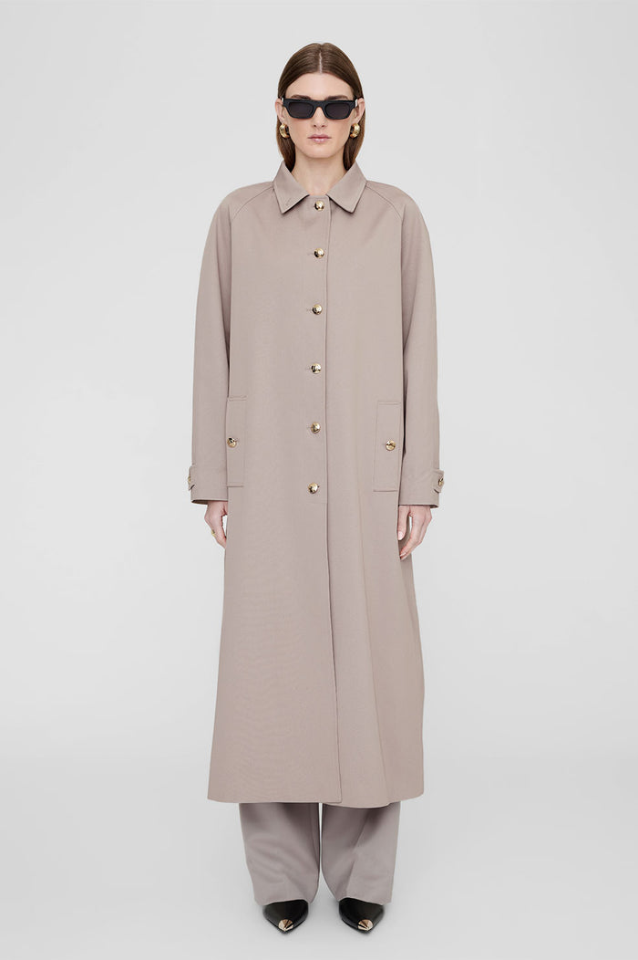 Randy Maxi Trench - Taupe