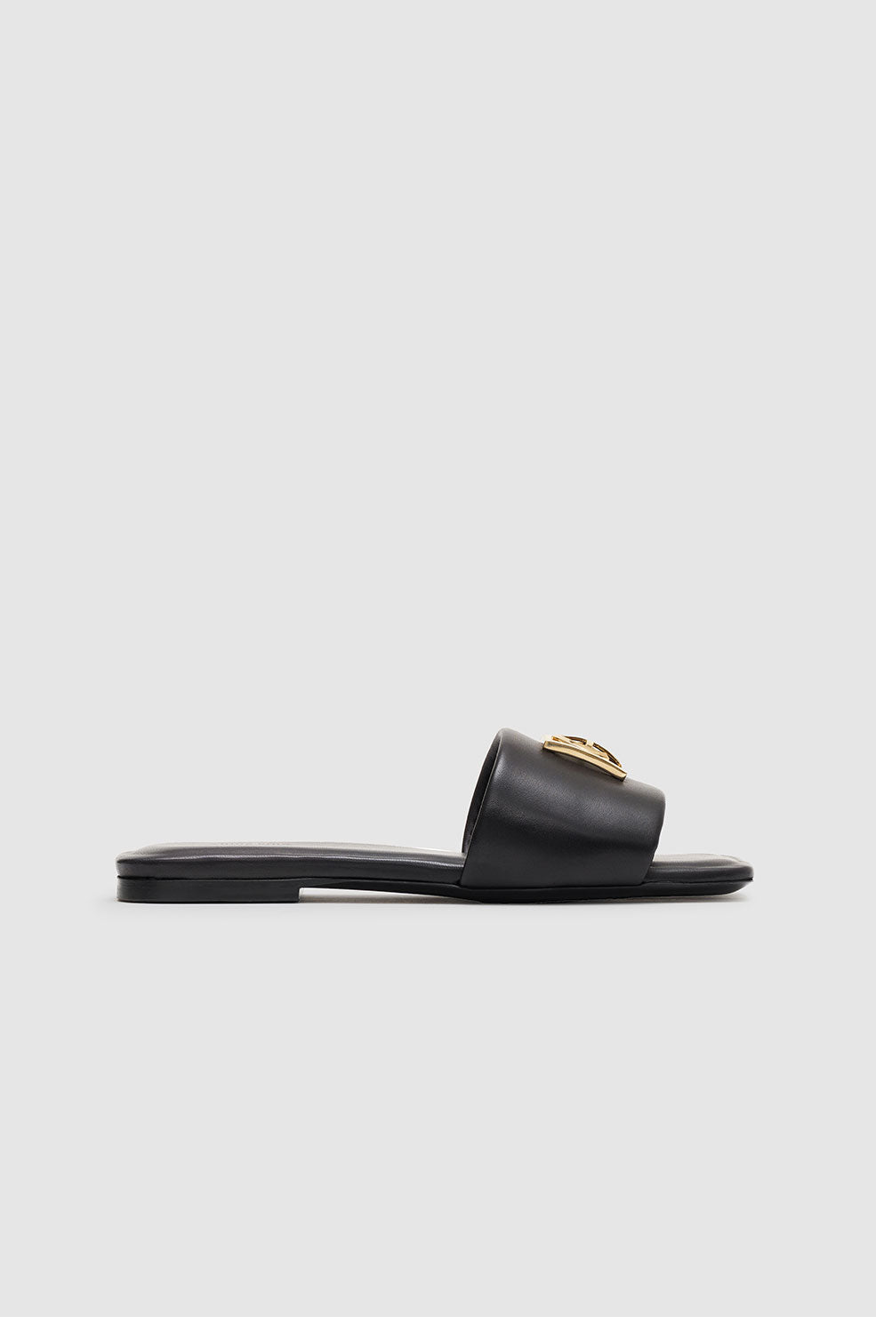 Ria Slides Monogram - Black