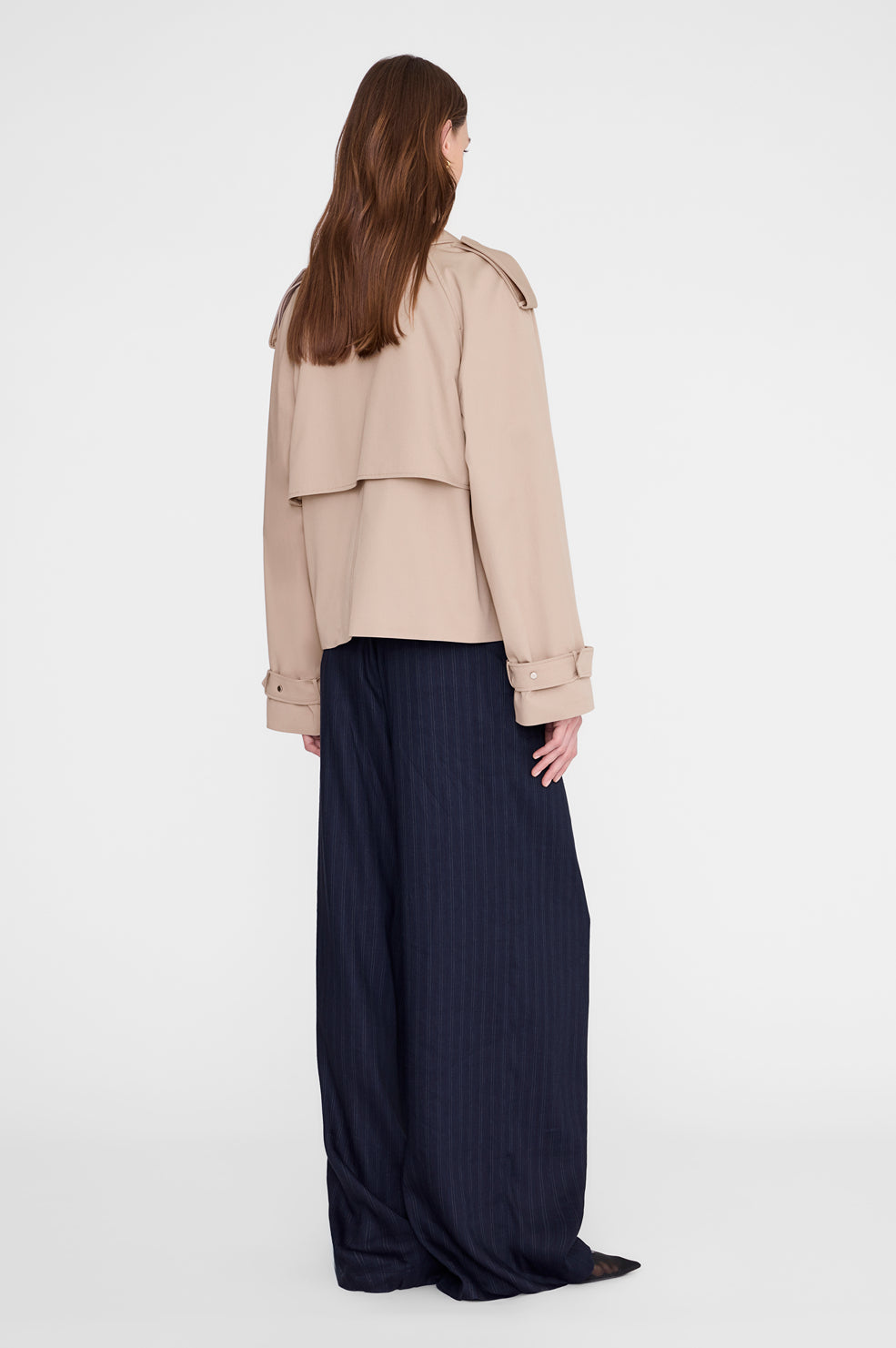 Rickie Cropped Trench - Beige View 5