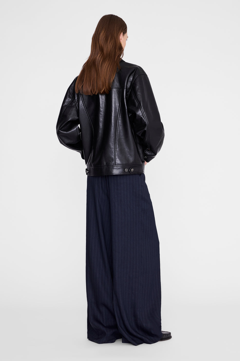 Rory Jacket - Black Recycled Leather View 5