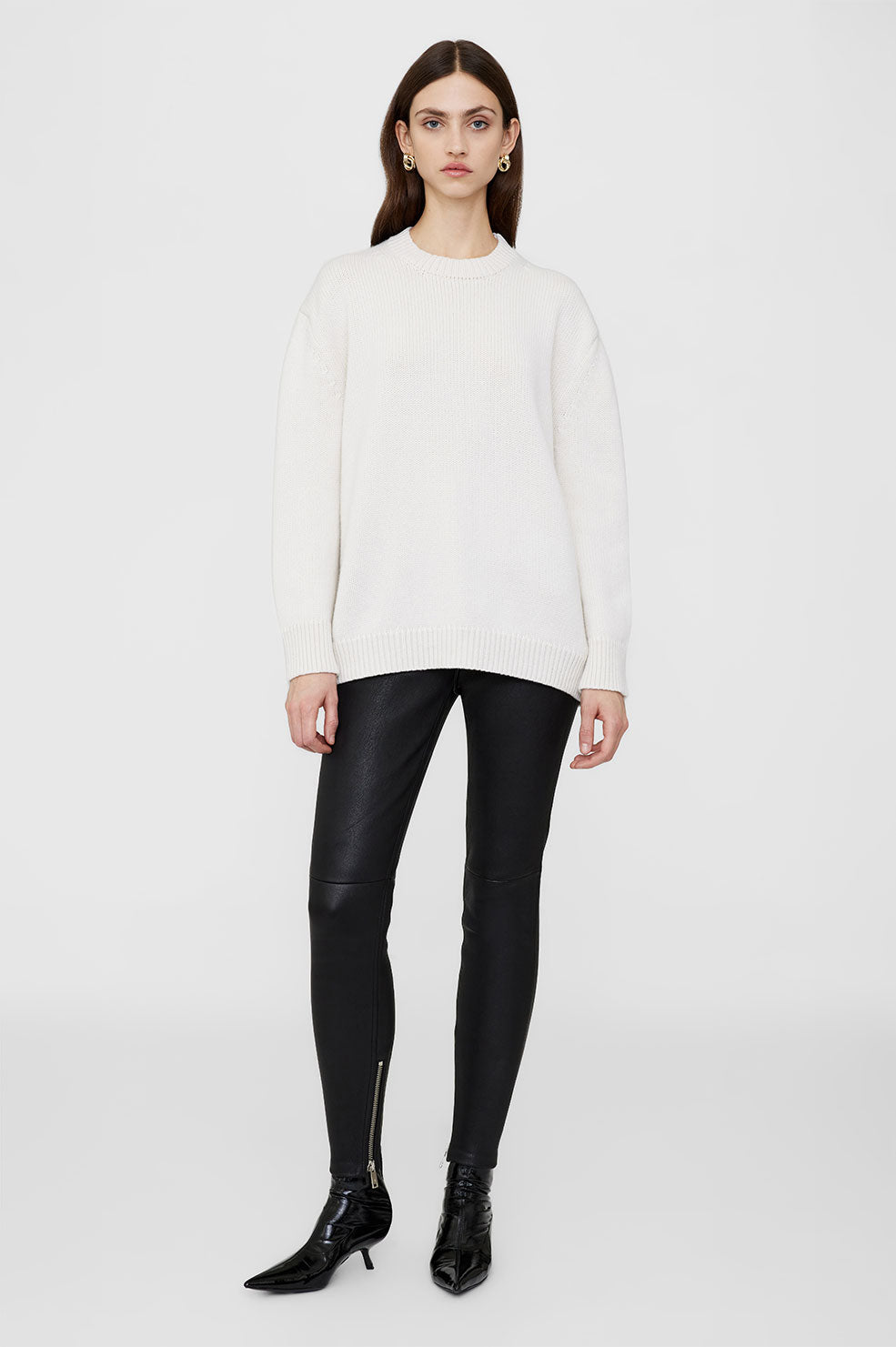 ANINE BING Rosie Sweater - Ivory