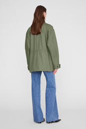 ANINE BING Sahara Jacket - Army Green - on model back