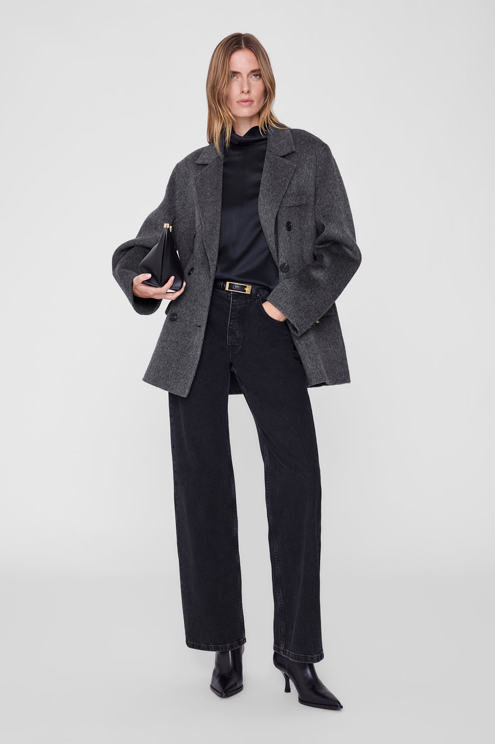 Sali Coat - Dark Grey View 1