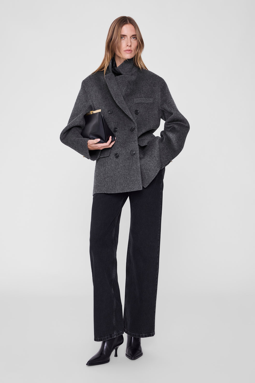 Sali Coat - Dark Grey View 2