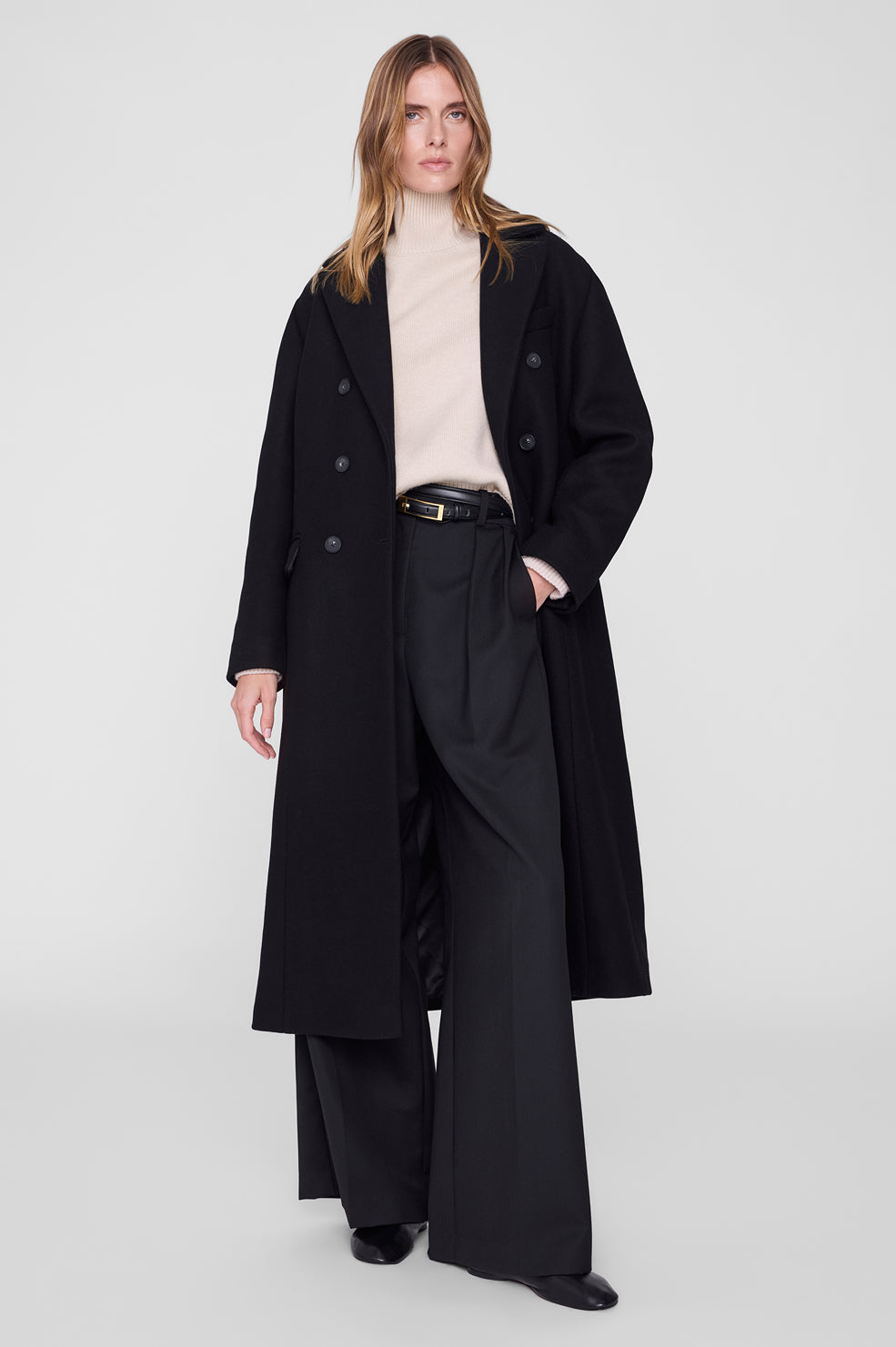 Sali Maxi Coat - Black View 1