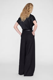 ANINE BING Samson Top - Black - on model back