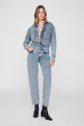 ANINE BING Samy Shirt - Snow Blue - on model front