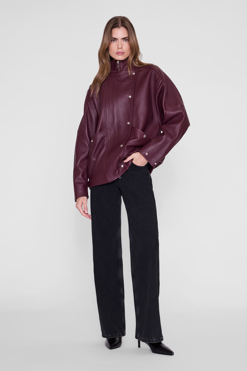 Sandy Jacket - Black Leather View 2