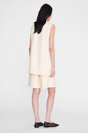 ANINE BING Sara Vest - Cream - on model back
