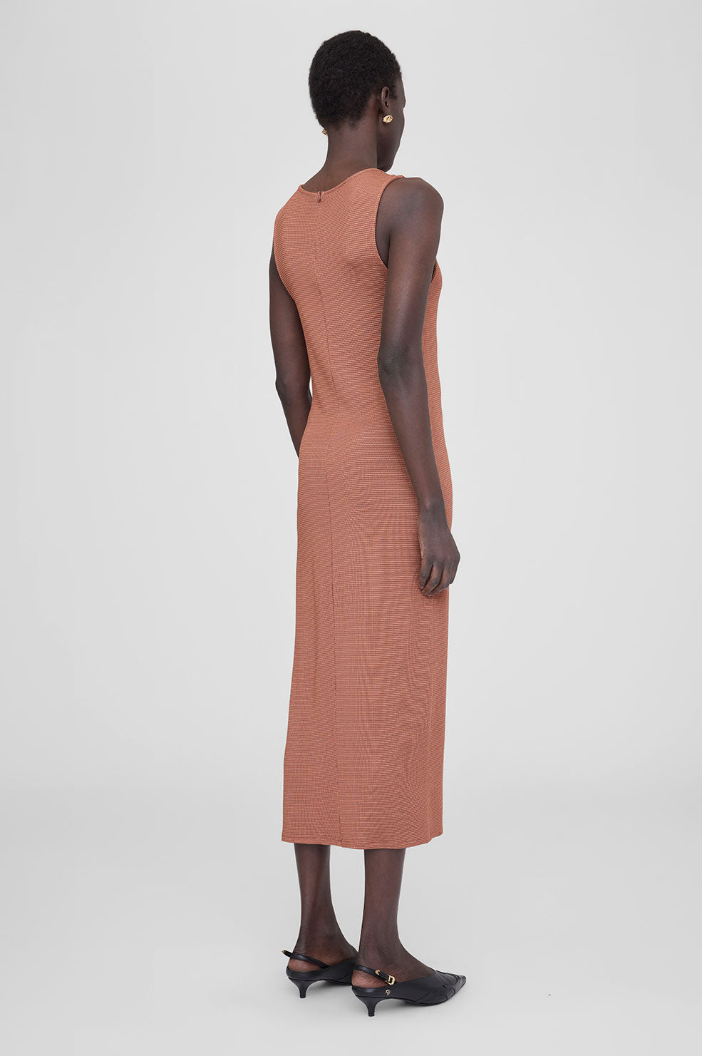 Savannah Dress - Terracotta Waffle