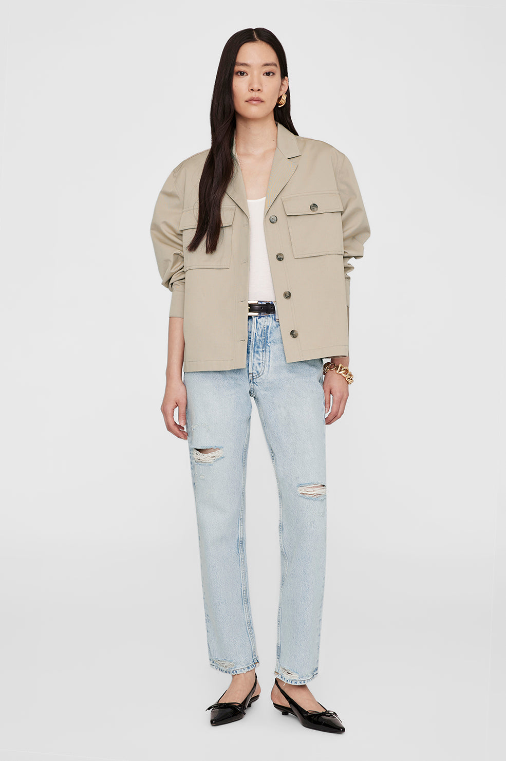Sawyer Shirt Jacket - Oatmeal View 1