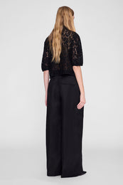 ANINE BING Shayna Top - Black Lace - on model back