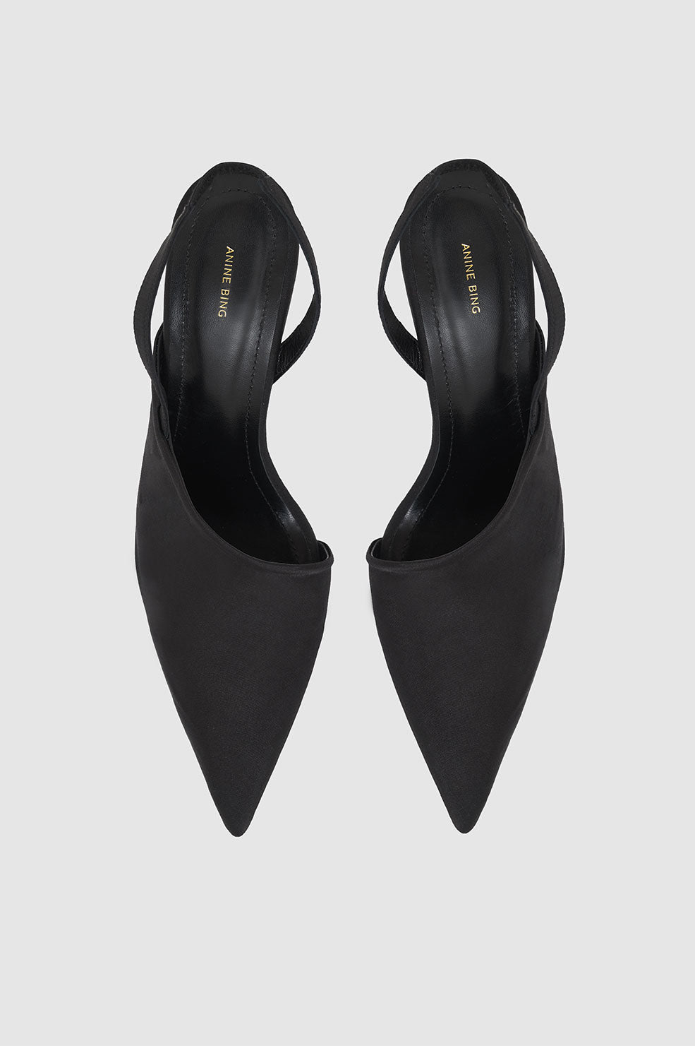 ANINE BING Sierra Pumps - Black Satin