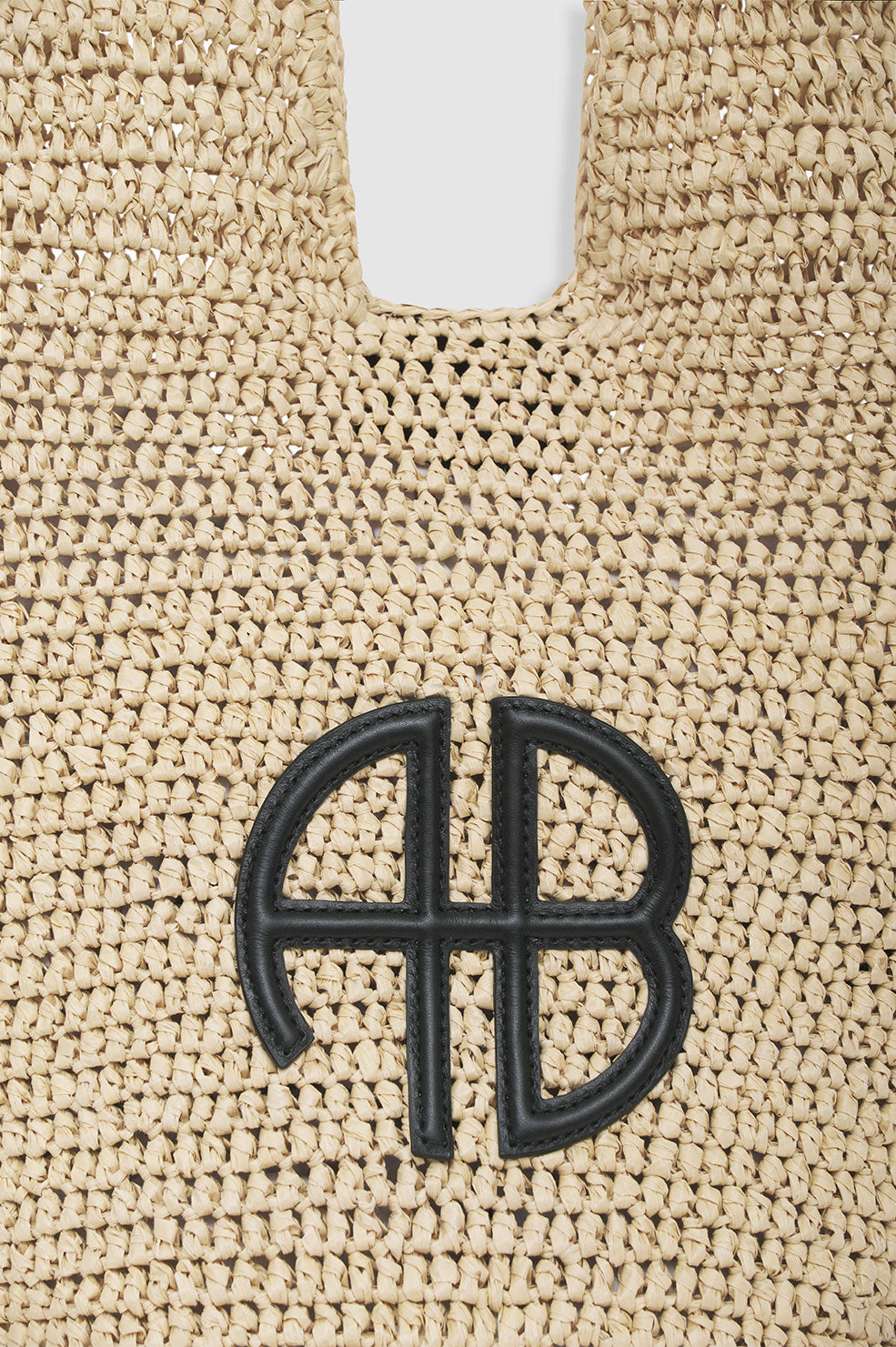 Small Leah Hobo - Natural With Black View 5