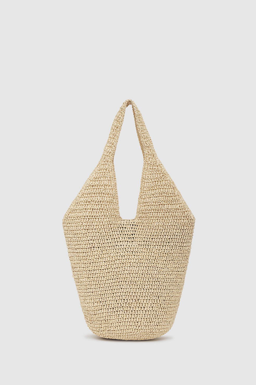 Small Leah Hobo - Natural With Black View 3