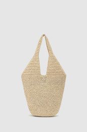 ANINE BING Small Leah Hobo - Natural With Black