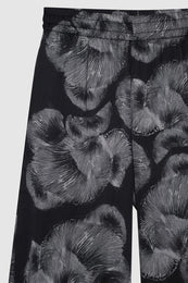 ANINE BING Soto Pant - Black Mushroom Print