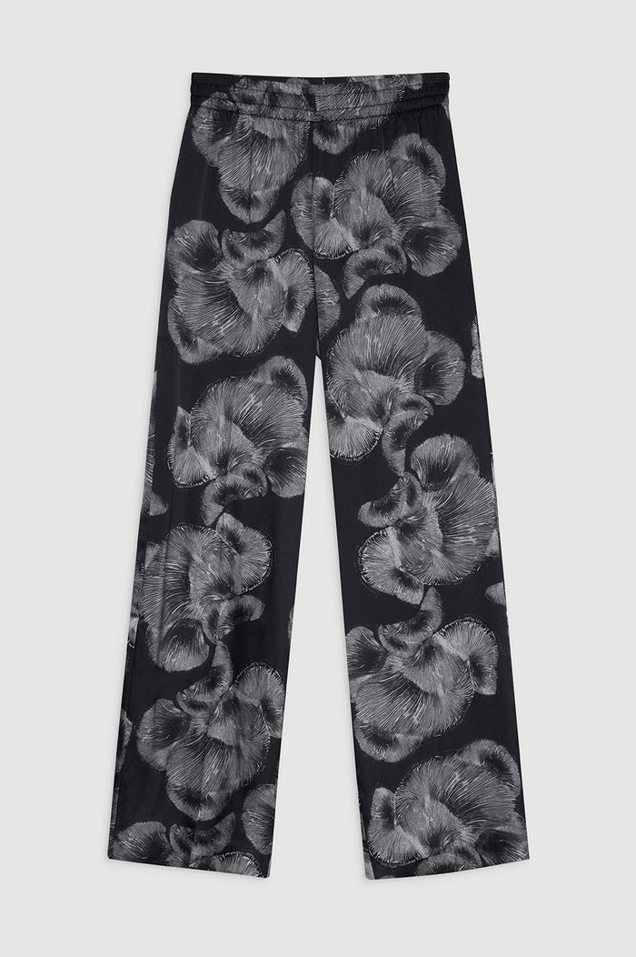 ANINE BING Soto Pant - Black Mushroom Print