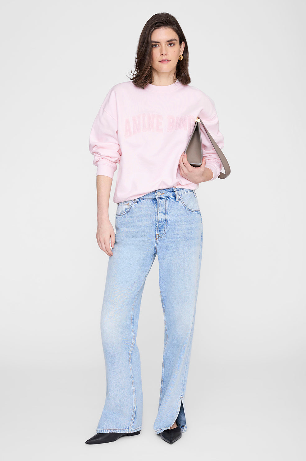Spencer Sweatshirt Anine Bing - Powder Pink