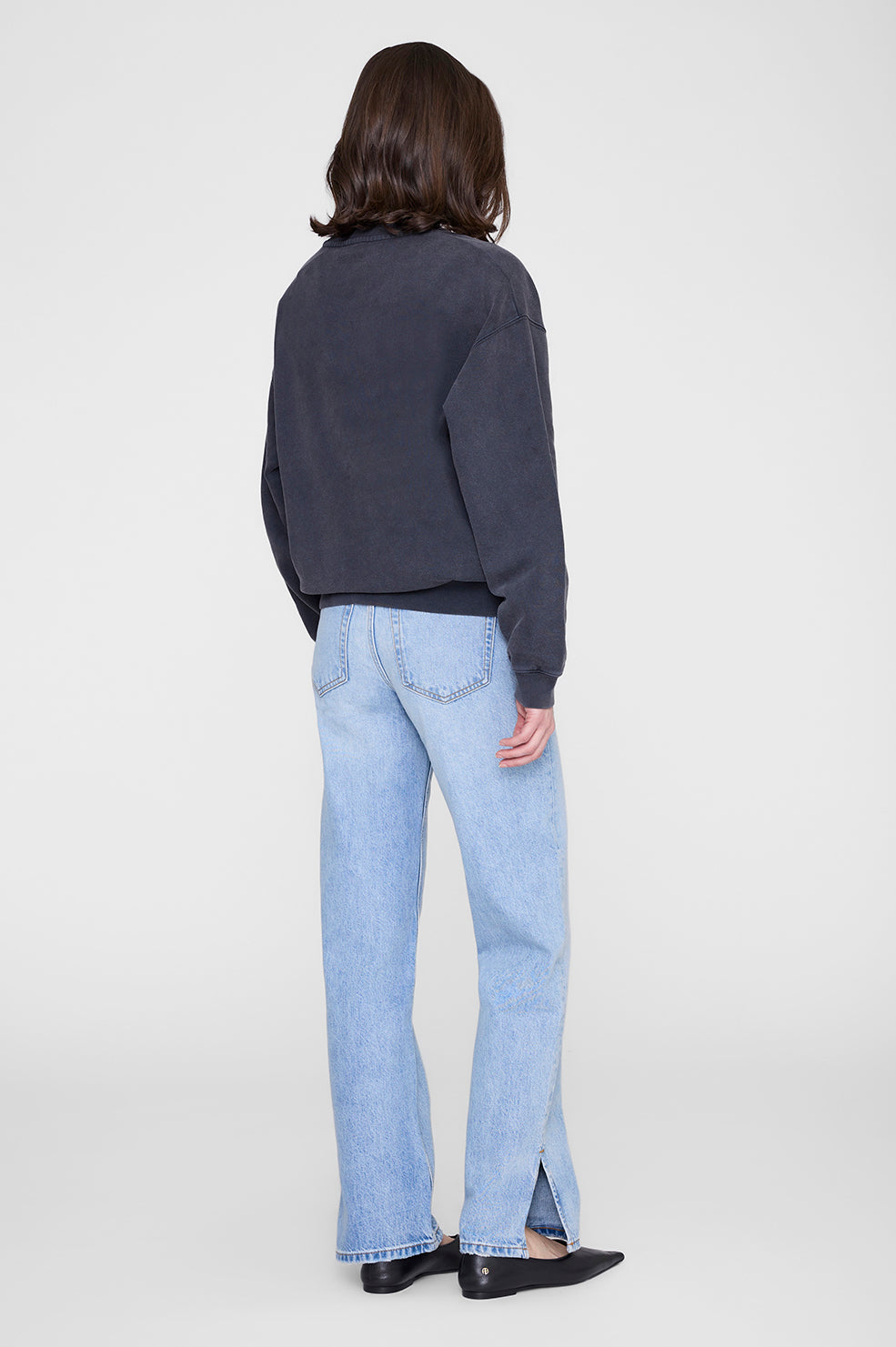 Spencer Sweatshirt Eagle - Washed Black View 5