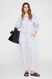 ANINE BING Stephen Jogger Bing - Grey Melange - on model front view